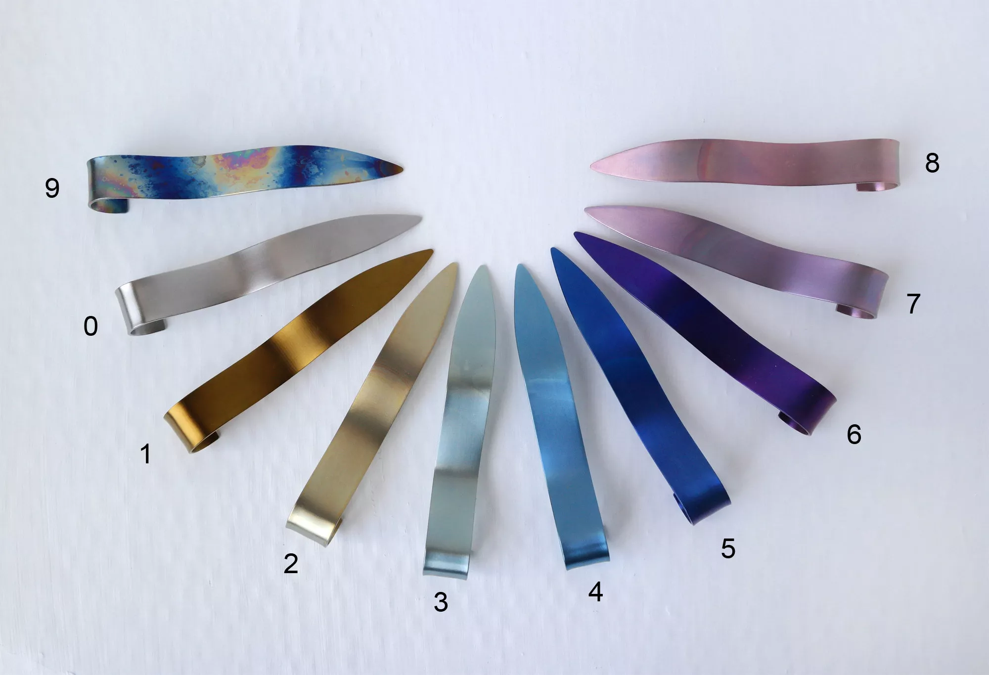 Einfarbiges Haarkomma, Haarstab aus Titan, titanium hairstick – Bild 7 anzeigen