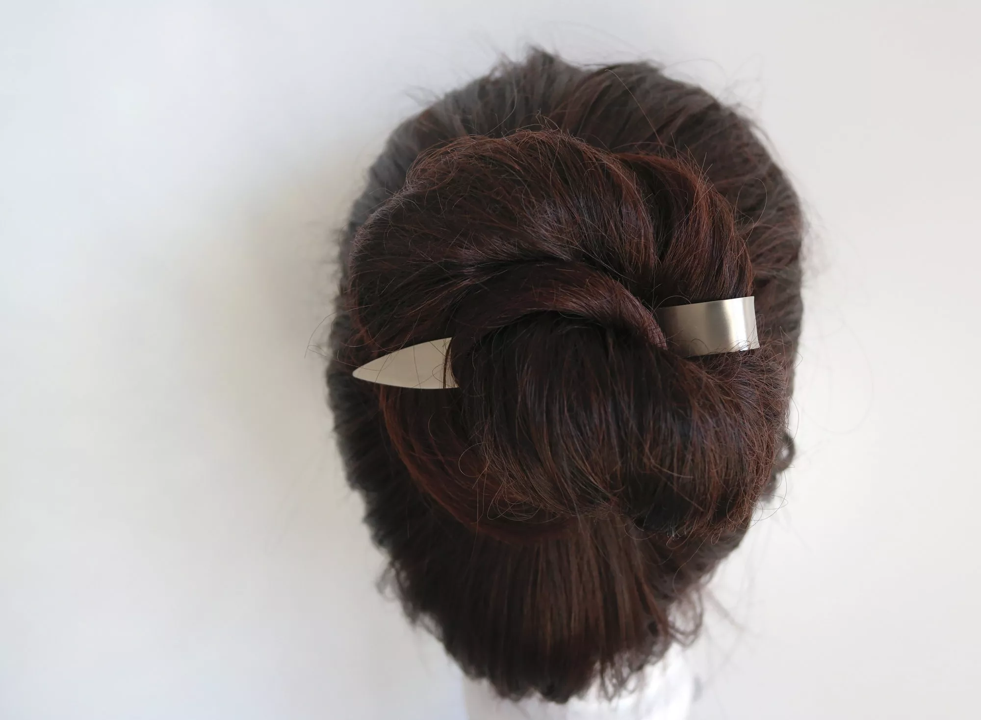 Einfarbiges Haarkomma, Haarstab aus Titan, titanium hairstick – Bild 8 anzeigen