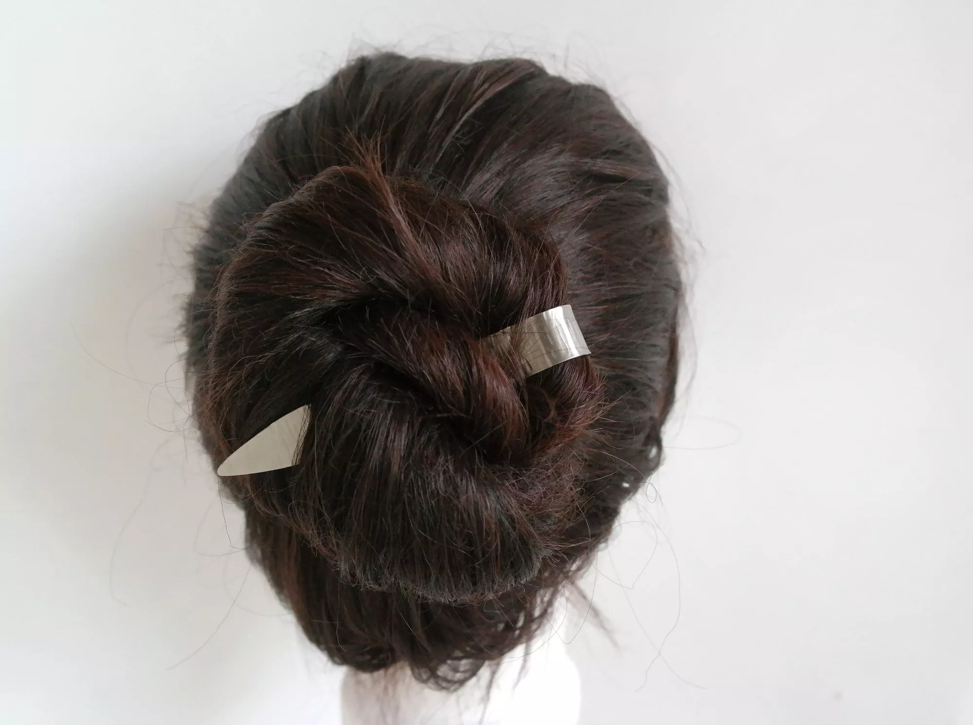 Hammer-Haarkomma, Haarstab aus Titan, titanium hairstick – Bild 9 anzeigen
