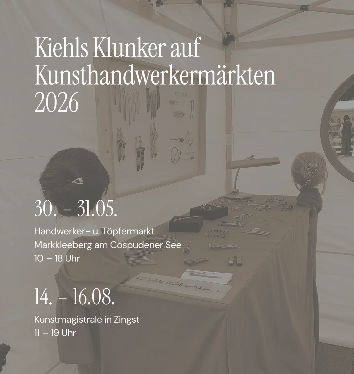 Flyer mit den Märkten 2026